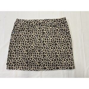AMP Cheeta Mini Skirt Size XL